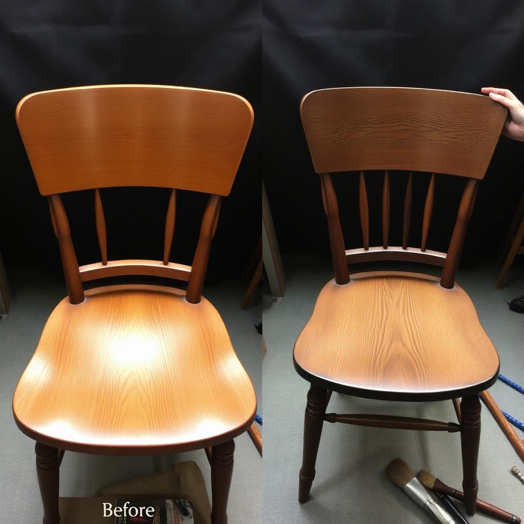 Restored chair — carpentry work in Delhi by G.S Interior