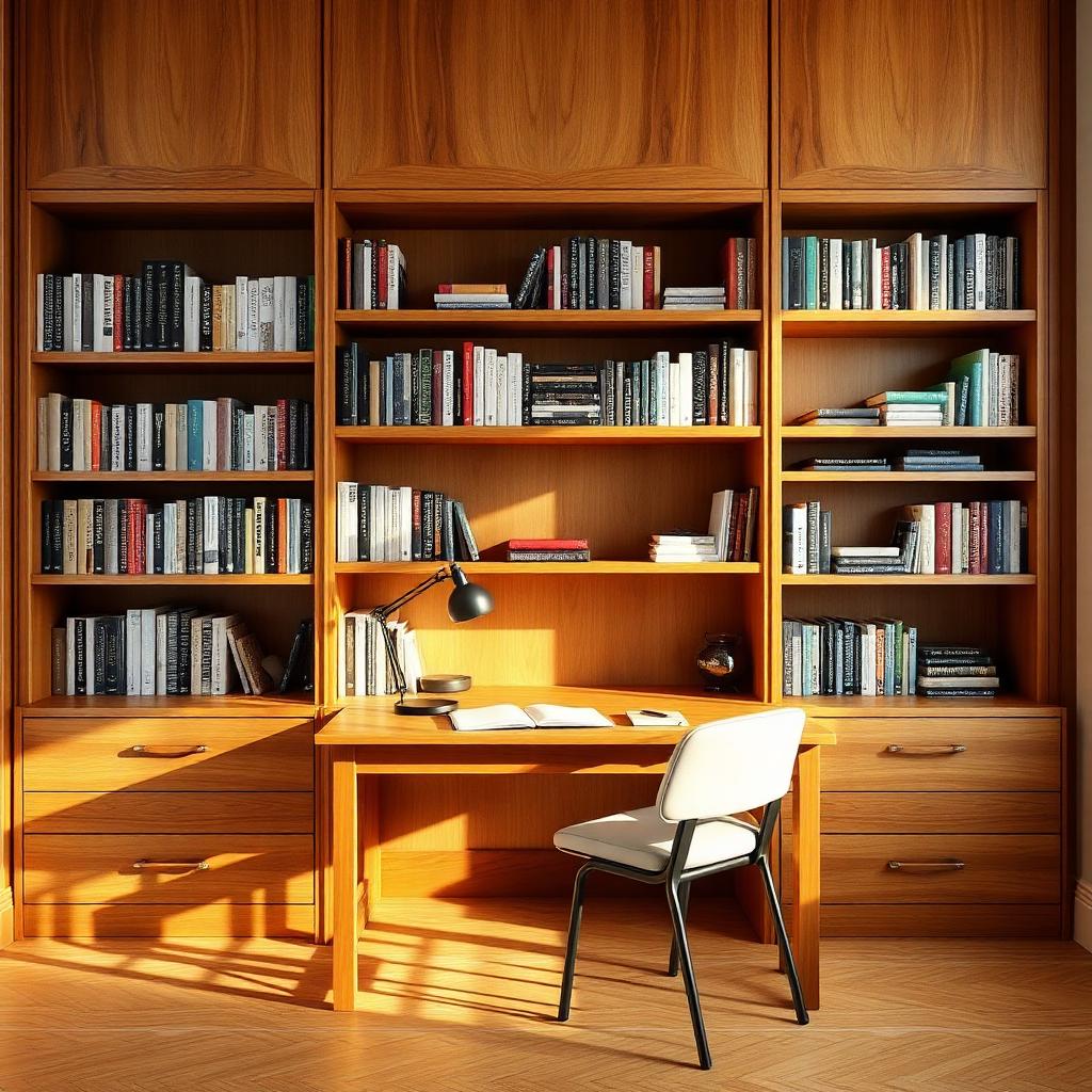 Study & bookshelf — carpentry work in Greater Noida by G.S Interior